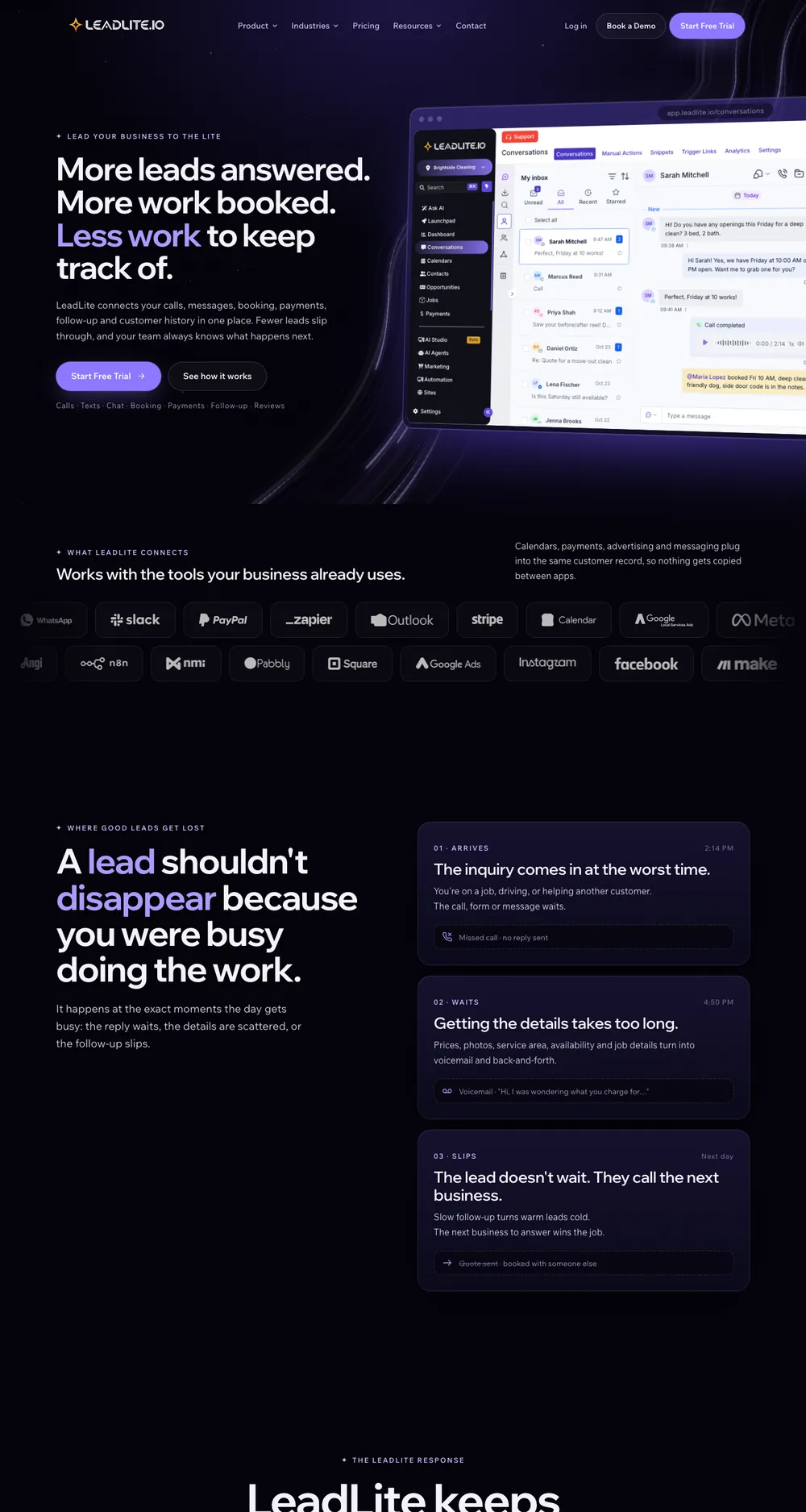 LeadLite’s website